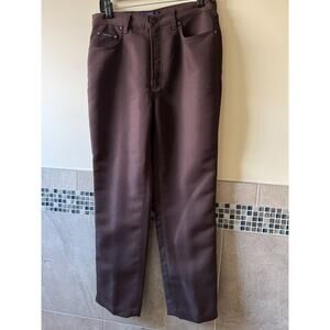 Valentino Jeans Chocolate Brown Pants SZ 30 Made in Italy EUC